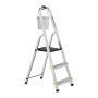Household ladder 116x40.5x61cm., silver/black/yellow color