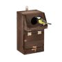Bird nest 24.5x14x14cm., brown/gold color