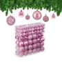 Set of 150 Christmas baubles, black/silver