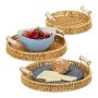 Set of 3 trays, light brown