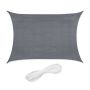 Rectangular sun awning 400x200cm., dark gray