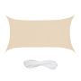 Rectangular sun awning 400x200cm., beige