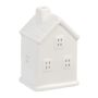 Candle holder "House" 12x7.5x6cm., white color