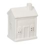 Candle holder "House" 12.5x9x7cm., white color