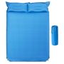 Inflatable camping mattress 187x131x4cm., blue