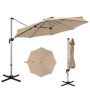 Outdoor umbrella 339x260cm., beige