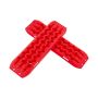 Set of 2 grip mats 107x31x7cm., red