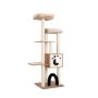 Scratching post 59x59x176cm., light brown/beige