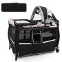 Cot 102x73x80cm., black