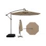 Outdoor umbrella 300x300x250cm., brown/black