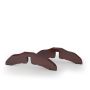 Set of 2 support legs for dog barrier 30.5x9x2cm., brown
