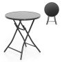 Folding outdoor table 59x67cm., black
