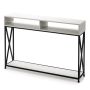 Console 120x23x79cm., white/black