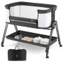 Cot 97x56x86.5cm., dark gray