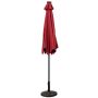 Outdoor umbrella 270x250cm., red/black