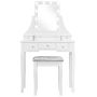 Dressing table with stool 80x40x135.5cm., white