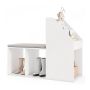 Shoe bench 97x40x79cm., white