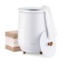 Towel warmer 34x54cm., white/brown