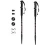 Nordic walking poles 137cm, black