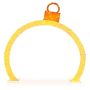 LED Christmas arch 314x60x313cm., yellow
