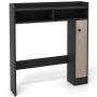 Bathroom cabinet 88x18x100cm., black