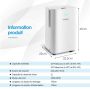Dehumidifier 25.5x22x45cm., white