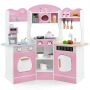 Children's kitchen 105x30x95cm., pink/white