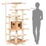 Scratching post 175x86.5x86.5cm., light brown/beige