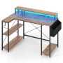 Desk 120x80x87cm., brown/black