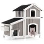 Cat house 100x64x82.5cm., gray/white