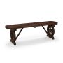 Garden bench 120x28x37cm., dark brown