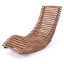 Garden chair 157x60x76cm., light brown
