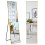 Standing mirror 48x40x160cm., gold/black