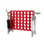 Outdoor game four in a row 84x33x79cm., red/gray