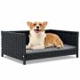 Dog bed 62x46x25cm., black/gray