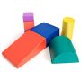 Set of 6 building blocks, assorted colors
