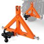 3-point trailer hitch VEVOR S-03-A, 50.8 mm receiver, 3 balls, Orange, 66 × 44.5 × 16.5 cm