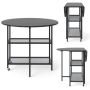 Dining table 100x100x80cm., black