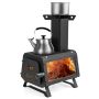 Fire pit 28.5x20x37cm., black