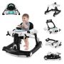 Baby walker 72.5x64x54cm., white/black