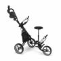 Golf cart 129.5x75x119.5cm., black