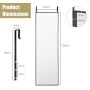 Hanging mirror 120x37x2cm., black