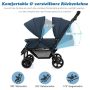 Stroller 123x57x110cm., dark blue