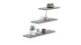 3-piece shelf Lewit 30x15 / 45x15 / 60x15 cm, gray