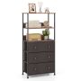 Chest of drawers 56.5x30x117cm., brown