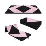 Gymnastics mat 240x117x5cm., black/pink