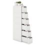 Bathroom cabinet 42x19x109cm., white