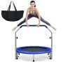 Fitness trampoline 101x122cm., black/blue