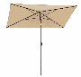 Outdoor umbrella 210x140x245cm., beige/black