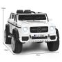 Children's electric car 115x67x57cm., white/black